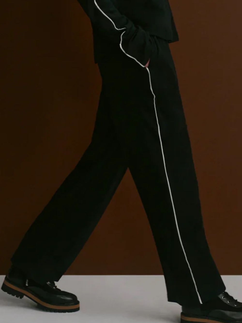 Varley Brushed Twill Straight Leg Track Pants in Black Size Small Like New